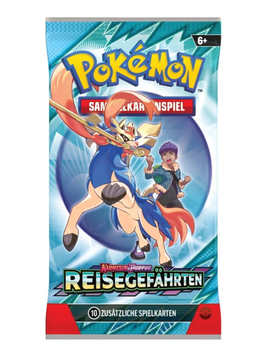 1x Pokemon Sammelkarten Karmesin & Purpur Reisegefährten Booster - NEU & OVP - Deutsch