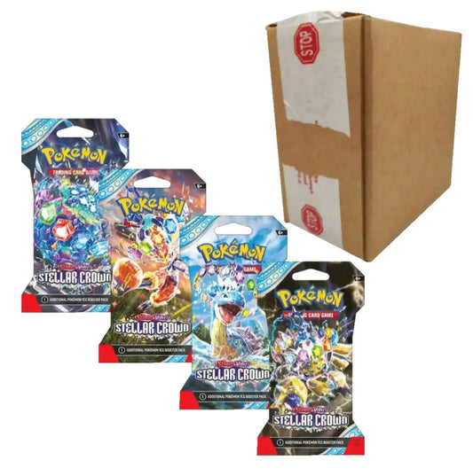 Pokemon Stellar Crown Sleeved Booster Display - Scarlet & Violet 7 - 24 Sleeved Booster - Englisch - NEU & OVP
