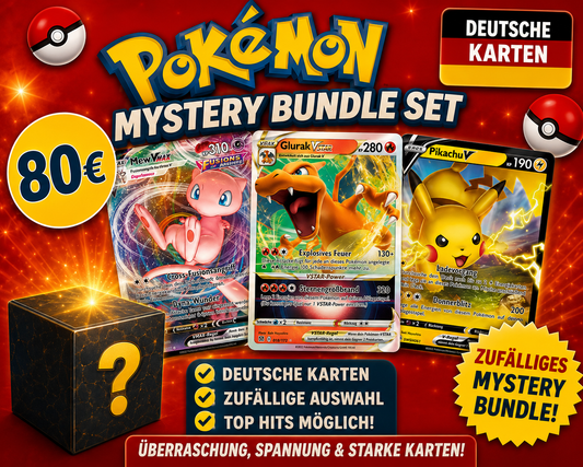 80€ Pokemon Mystery Bundle Set - Deutsche Karten