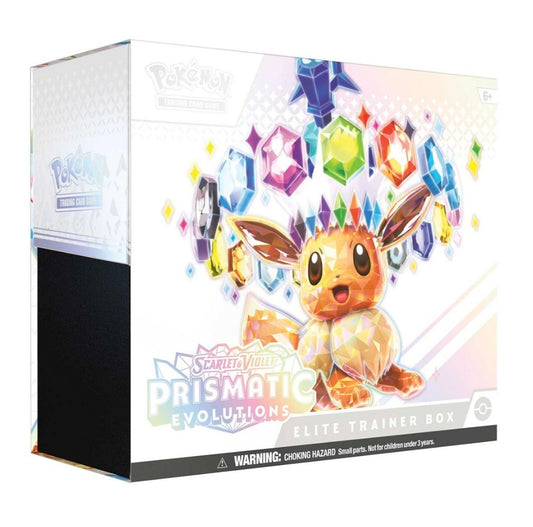 Pokemon Karten Prismatic Evolutions K&P 8.5 Elite Trainer Box - Karmesin & Purpur - Englisch - NEU & OVP