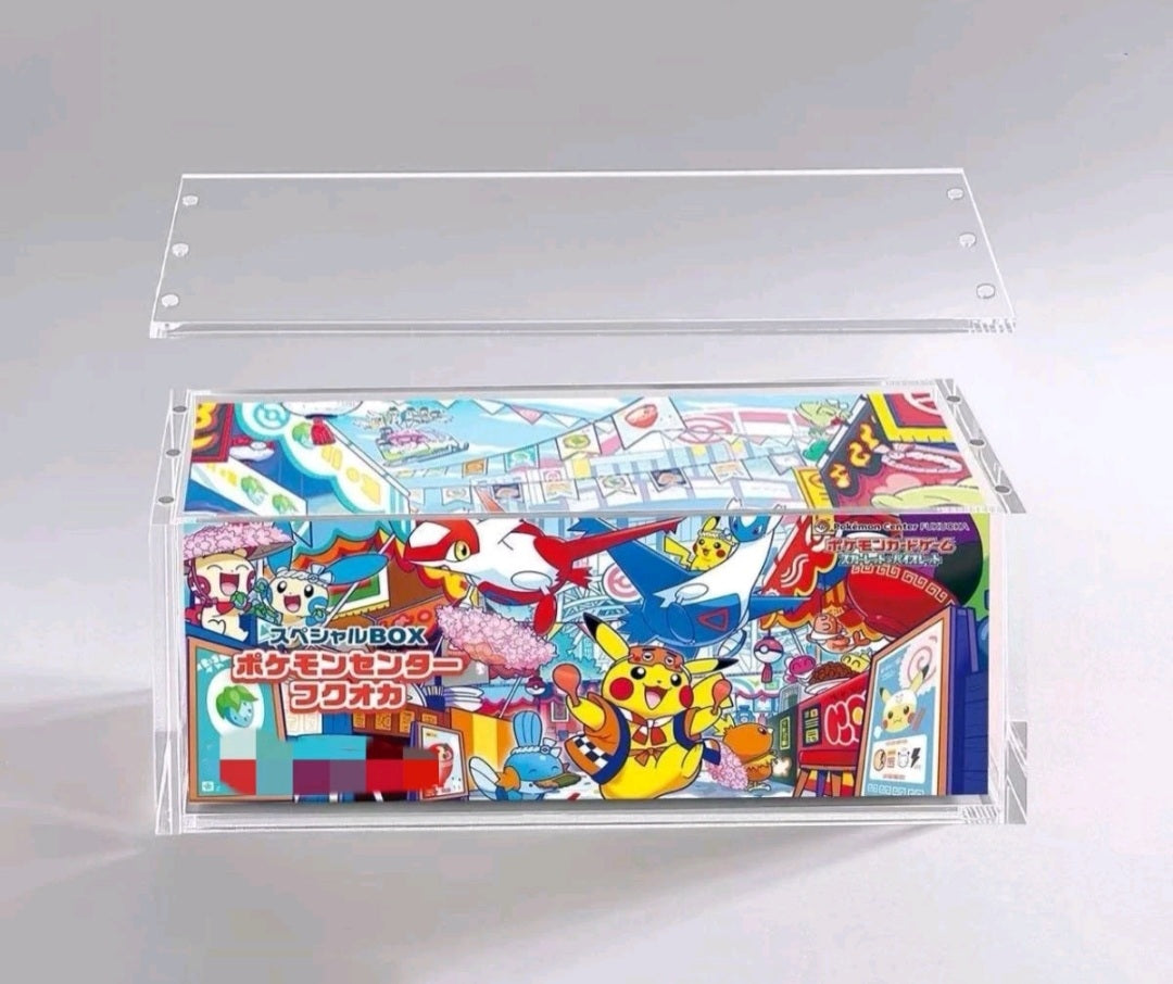 Pokemon Center Tohoku/ Hiroshima/ Fukuoka Special Box Magnetic Acryl Case Storage Box