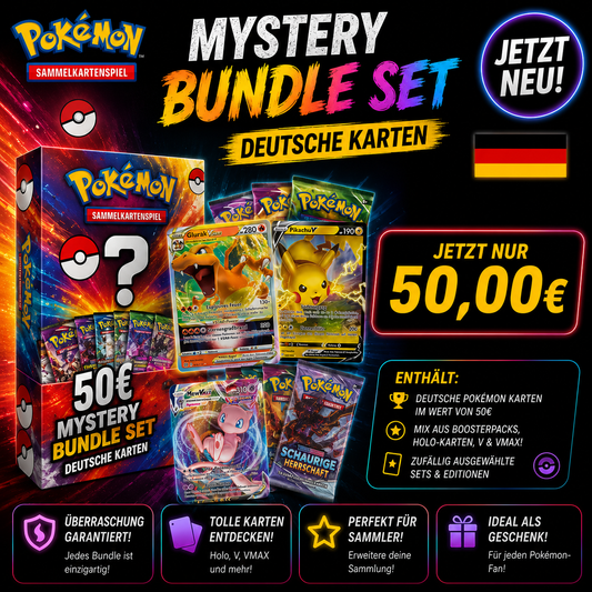 50€ Pokemon Mystery Bundle Set - Deutsche Karten