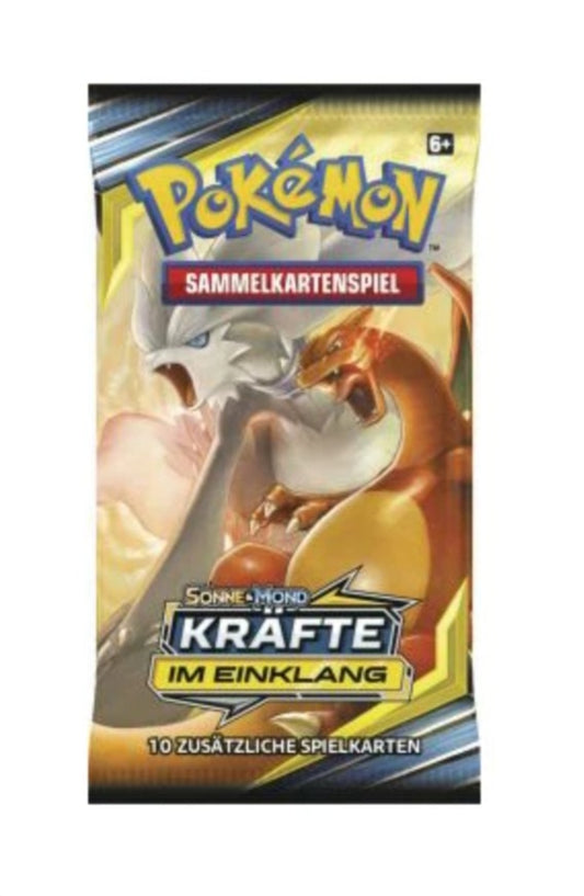 Pokemon Sammelkartenspiel Kräfte im Einklang S&M 10 Booster Pack - Sonne & Mond 10 - Deutsch - NEU & OVP